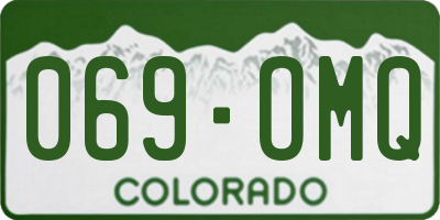 CO license plate 069OMQ
