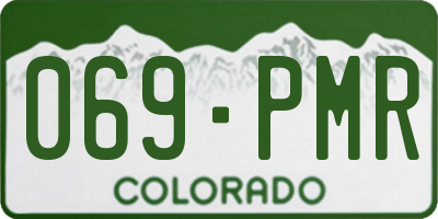 CO license plate 069PMR