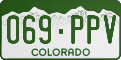 CO license plate 069PPV