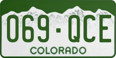 CO license plate 069QCE