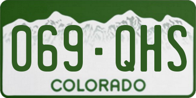CO license plate 069QHS