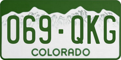 CO license plate 069QKG