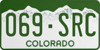 CO license plate 069SRC