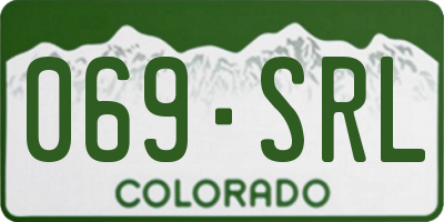 CO license plate 069SRL