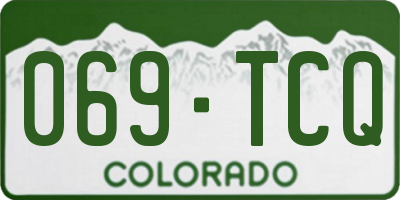 CO license plate 069TCQ