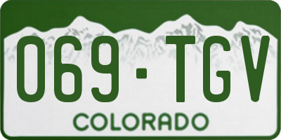 CO license plate 069TGV