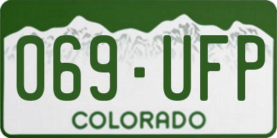 CO license plate 069UFP