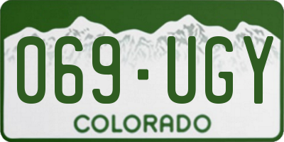 CO license plate 069UGY