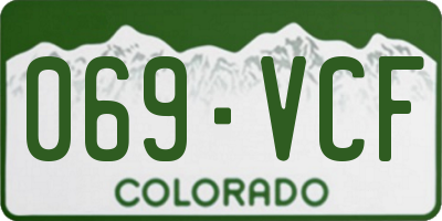 CO license plate 069VCF