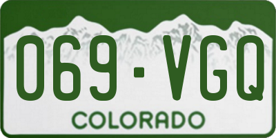 CO license plate 069VGQ