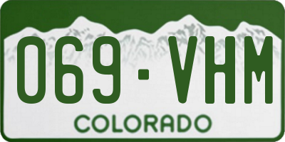 CO license plate 069VHM
