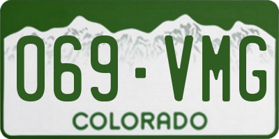 CO license plate 069VMG