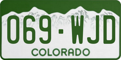 CO license plate 069WJD