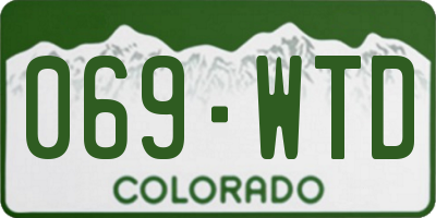 CO license plate 069WTD