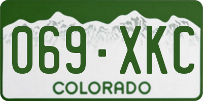 CO license plate 069XKC