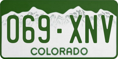 CO license plate 069XNV