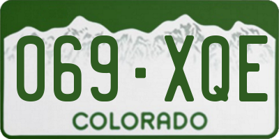 CO license plate 069XQE