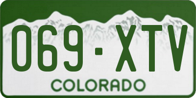 CO license plate 069XTV