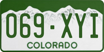 CO license plate 069XYI