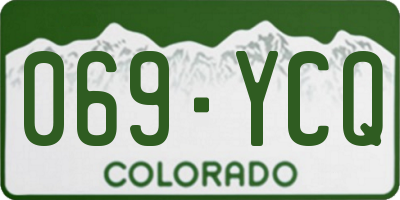 CO license plate 069YCQ