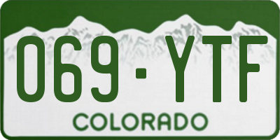 CO license plate 069YTF