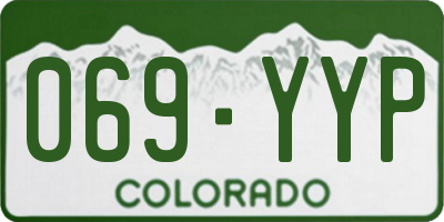 CO license plate 069YYP