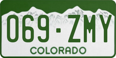 CO license plate 069ZMY