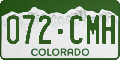 CO license plate 072CMH