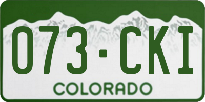 CO license plate 073CKI