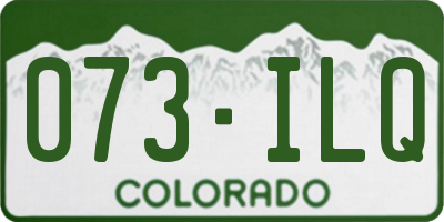 CO license plate 073ILQ