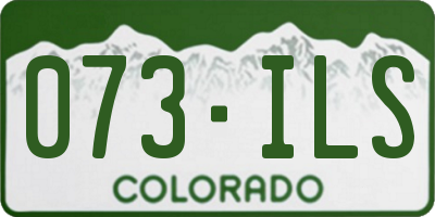 CO license plate 073ILS