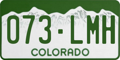 CO license plate 073LMH