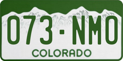 CO license plate 073NMO
