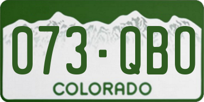 CO license plate 073QBO