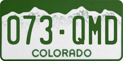 CO license plate 073QMD