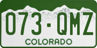 CO license plate 073QMZ