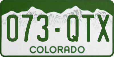 CO license plate 073QTX