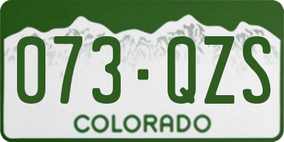 CO license plate 073QZS