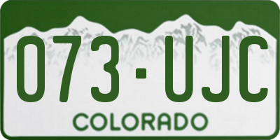 CO license plate 073UJC
