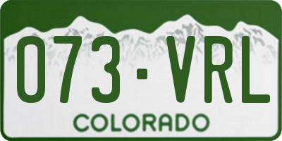 CO license plate 073VRL