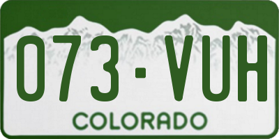 CO license plate 073VUH