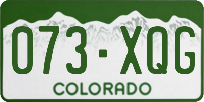 CO license plate 073XQG