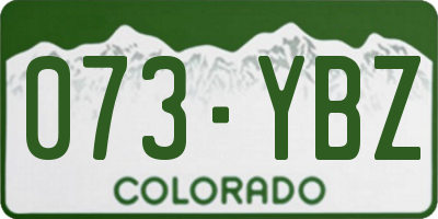 CO license plate 073YBZ