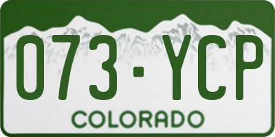 CO license plate 073YCP