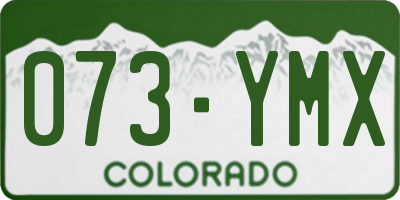 CO license plate 073YMX