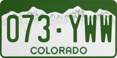 CO license plate 073YWW