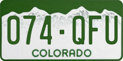 CO license plate 074QFU