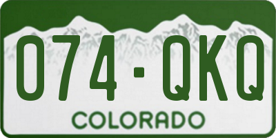 CO license plate 074QKQ