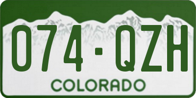 CO license plate 074QZH
