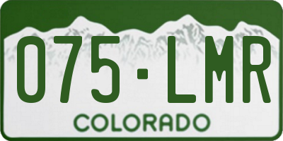CO license plate 075LMR